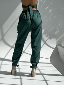 Повсякденні штани IJ модель lipuchki-linen-green Фото