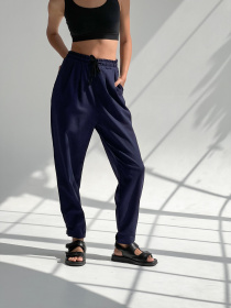 Повсякденні штани IJ модель lipuchki-linen-navi Повсякденні штани IJ модель lipuchki-linen-navi Фото