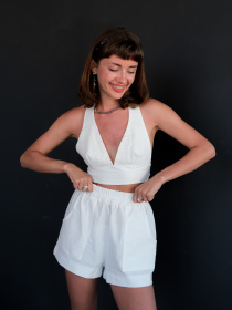 Топ IJ модель bra-linen-milk Фото