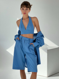 Топ IJ модель bra-linen-blue Топ IJ модель bra-linen-blue Фото