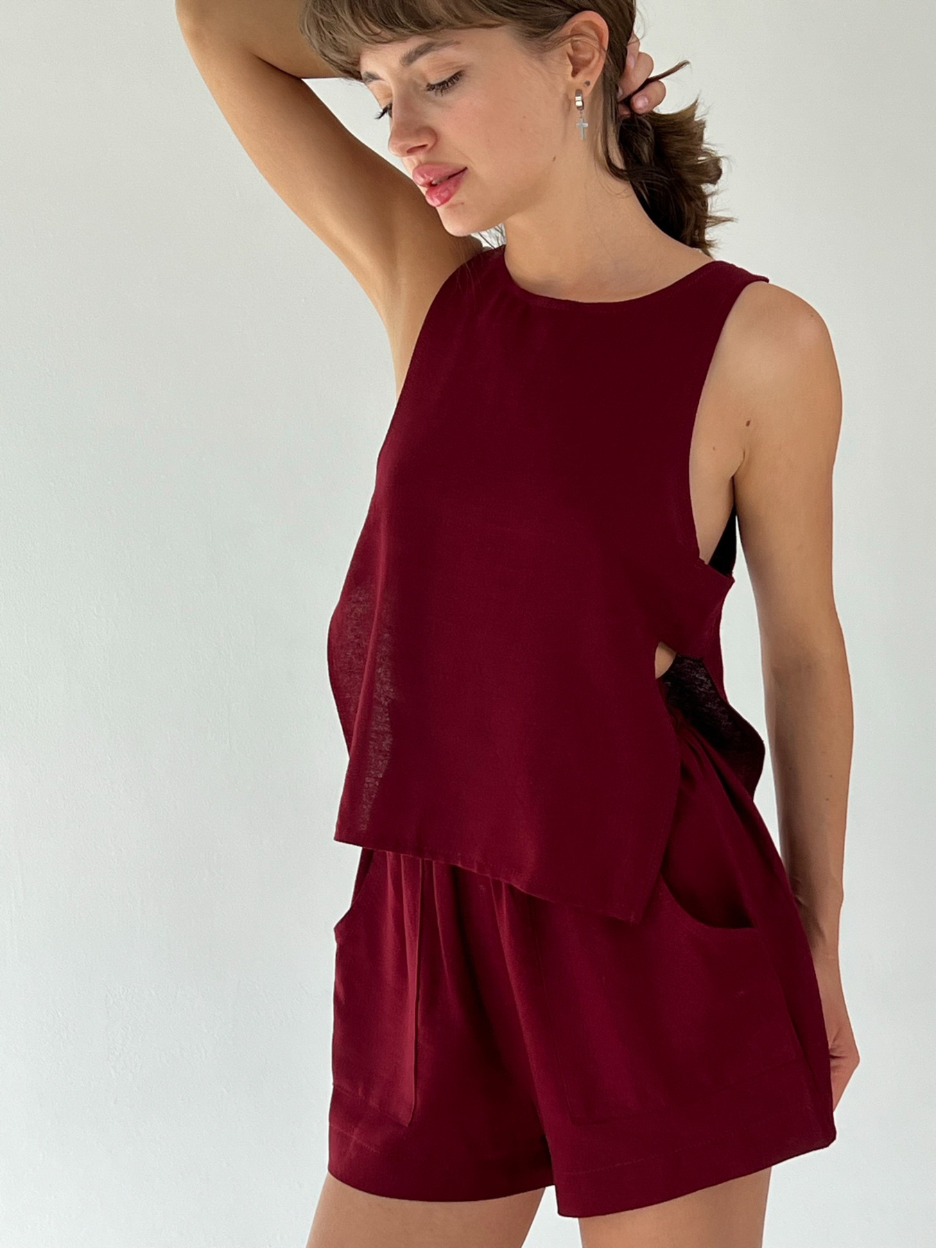 Шорти IJ модель short-1905-bordo Фото