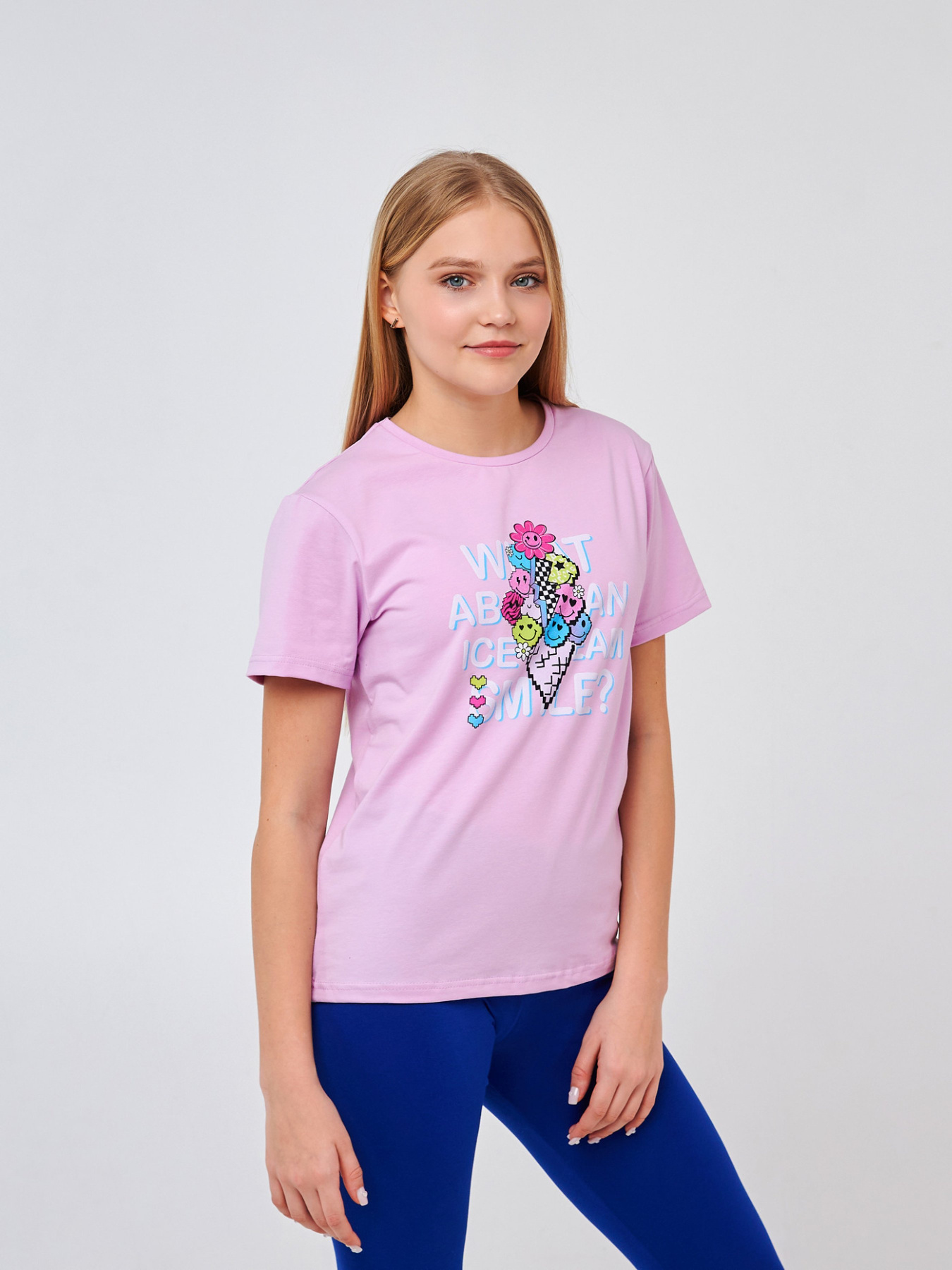 Футболка SMIL модель smil_110746-lilovyj Фото