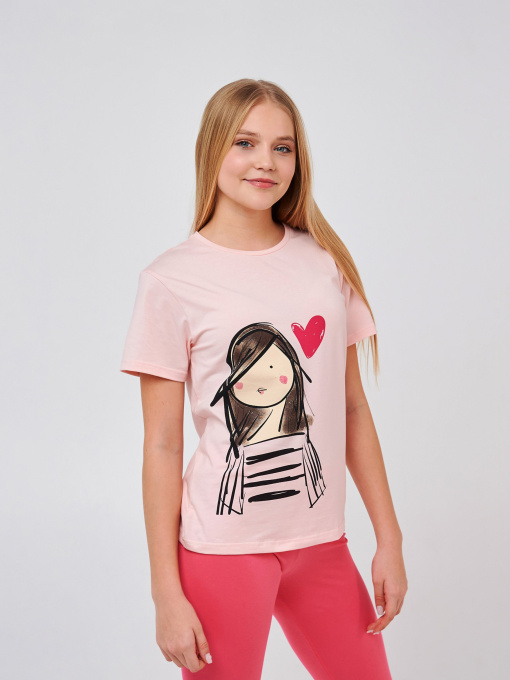 Футболка SMIL модель smil_110746-rozovyj-persik Фото