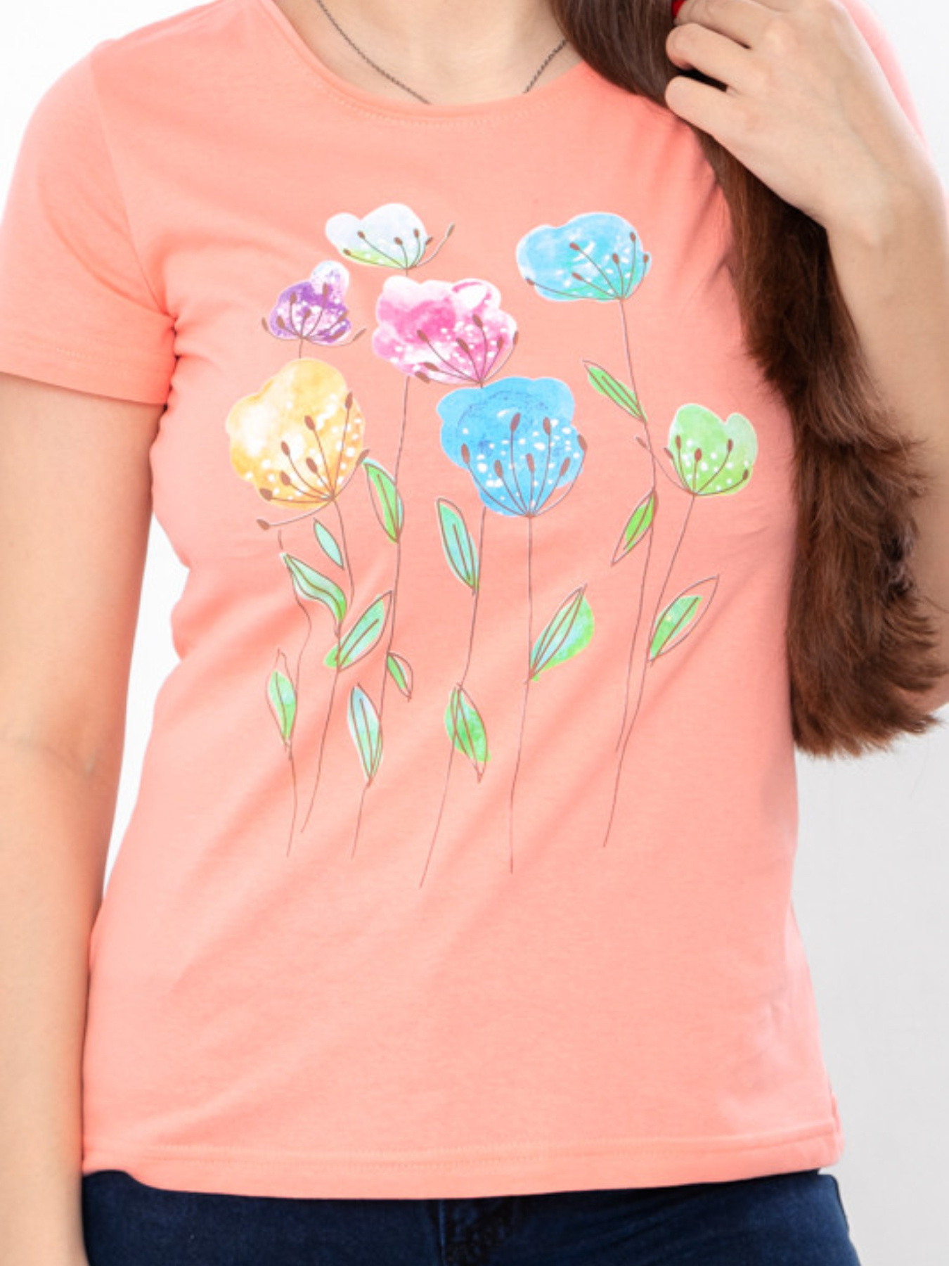 Футболка Носи своє модель 8188-001-33-2-temno-persikovij-kvti Фото