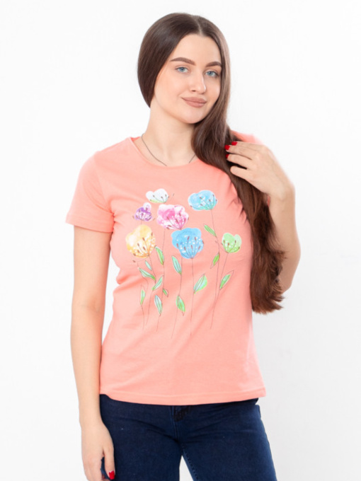 Футболка Носи своє модель 8188-001-33-2-temno-persikovij-kvti Фото