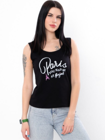 Майка Носи своє модель 8187-036-33-2-chornij-paris Фото