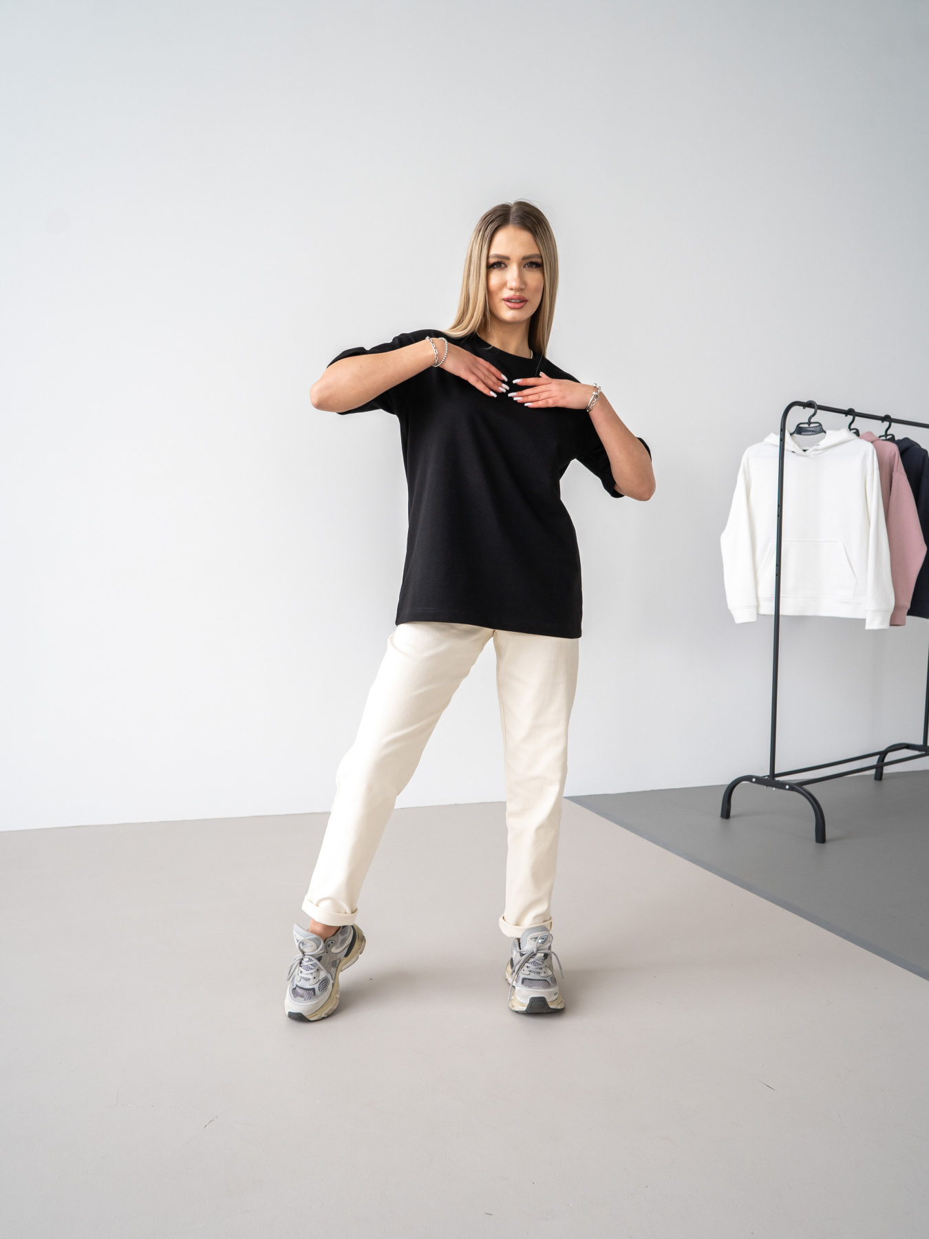 Футболка TeamV Oversize модель 770-3 Фото