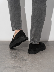 Лоферы ISSA Plus модель OB2-430_черный Фото