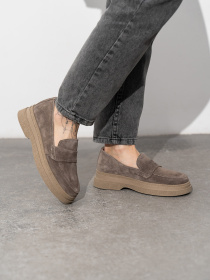 Лоферы ISSA Plus модель OB2-430_бежевый Фото