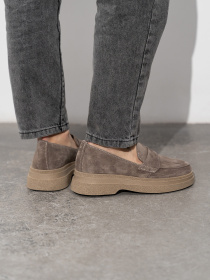 Лоферы ISSA Plus модель OB2-430_бежевый Фото