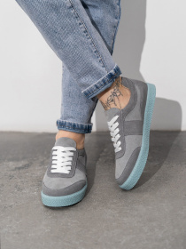 Кеди низькі ISSA Plus модель OB2-438_серый Фото