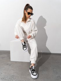 Кеды низкие ISSA Plus модель OB2-441_белый_черный Фото