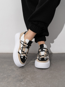 Кеди низькі ISSA Plus модель OB2-441_белый_бежевый Фото