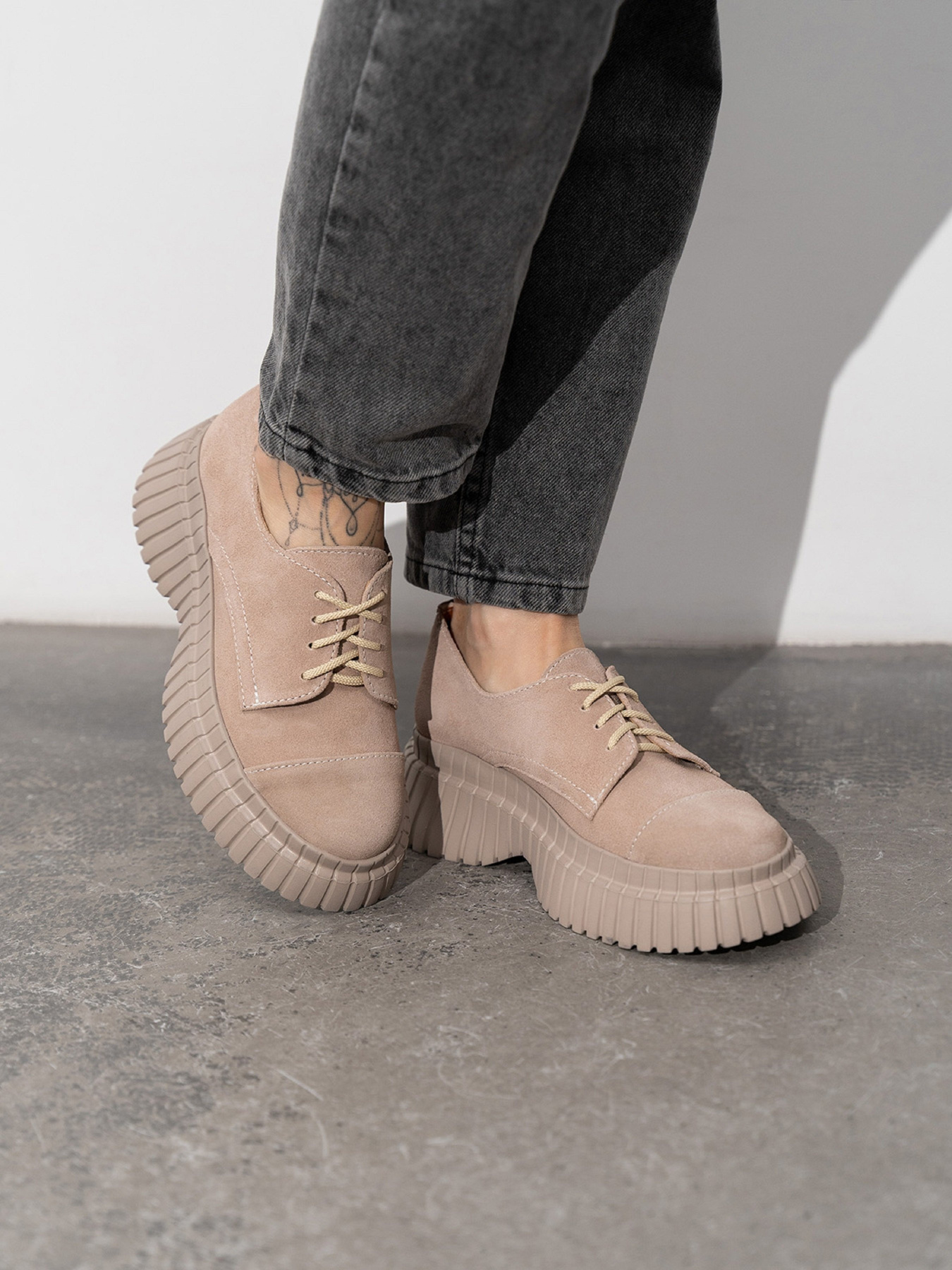 Броги ISSA Plus модель OB2-428_бежевый Фото