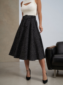 Юбка миди ISSA Plus модель 14470_черный Фото