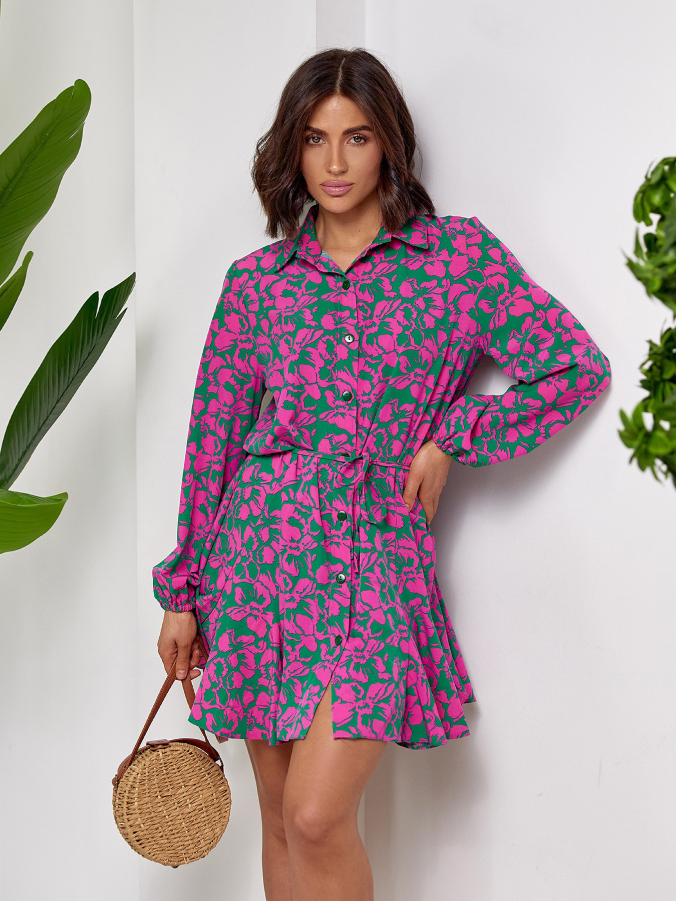 Сукня міні ISSA Plus модель 14521_зеленый Фото