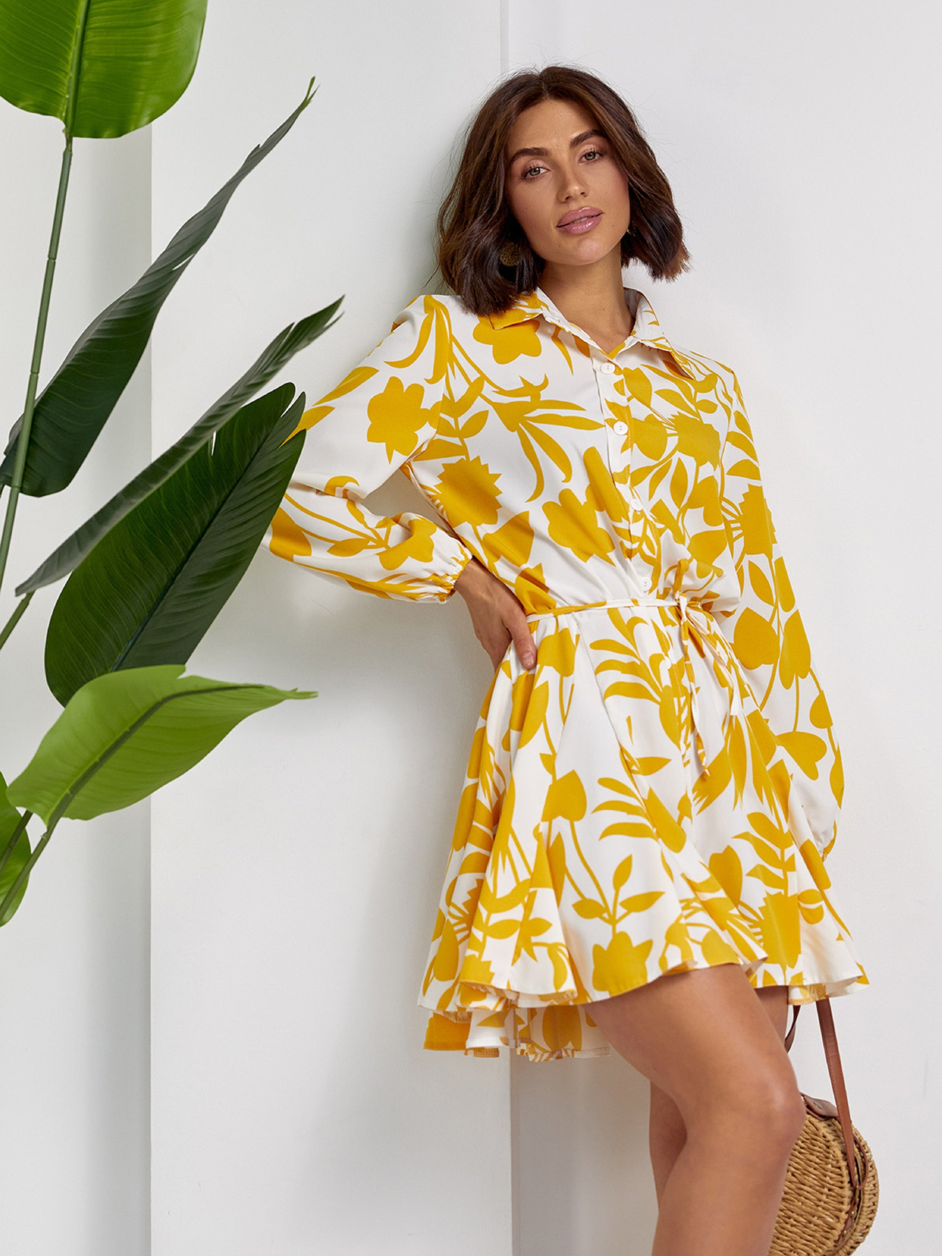 Платье мини ISSA Plus модель 14523_белый Фото