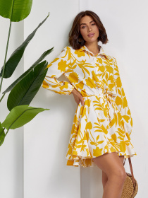 Сукня міні ISSA Plus модель 14523_белый Фото