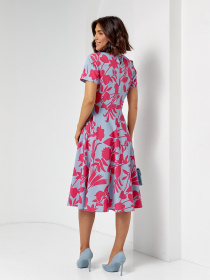 Платье миди ISSA Plus модель 14515_серый Фото