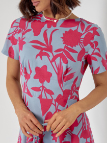 Платье миди ISSA Plus модель 14515_серый Фото