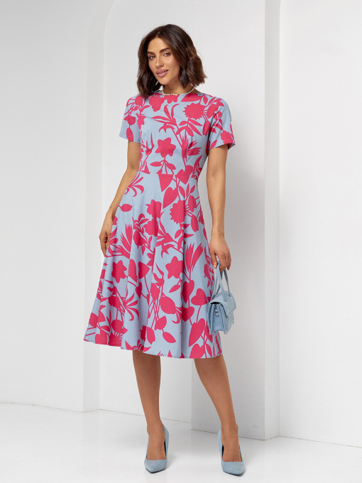 Сукня міді ISSA Plus модель 14515_серый Фото