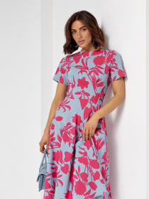 Платье миди ISSA Plus модель 14515_серый Фото