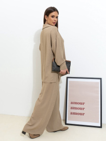 Костюм ISSA Plus модель 14530_бежевый Фото