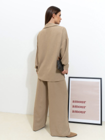 Костюм ISSA Plus модель 14530_бежевый Фото