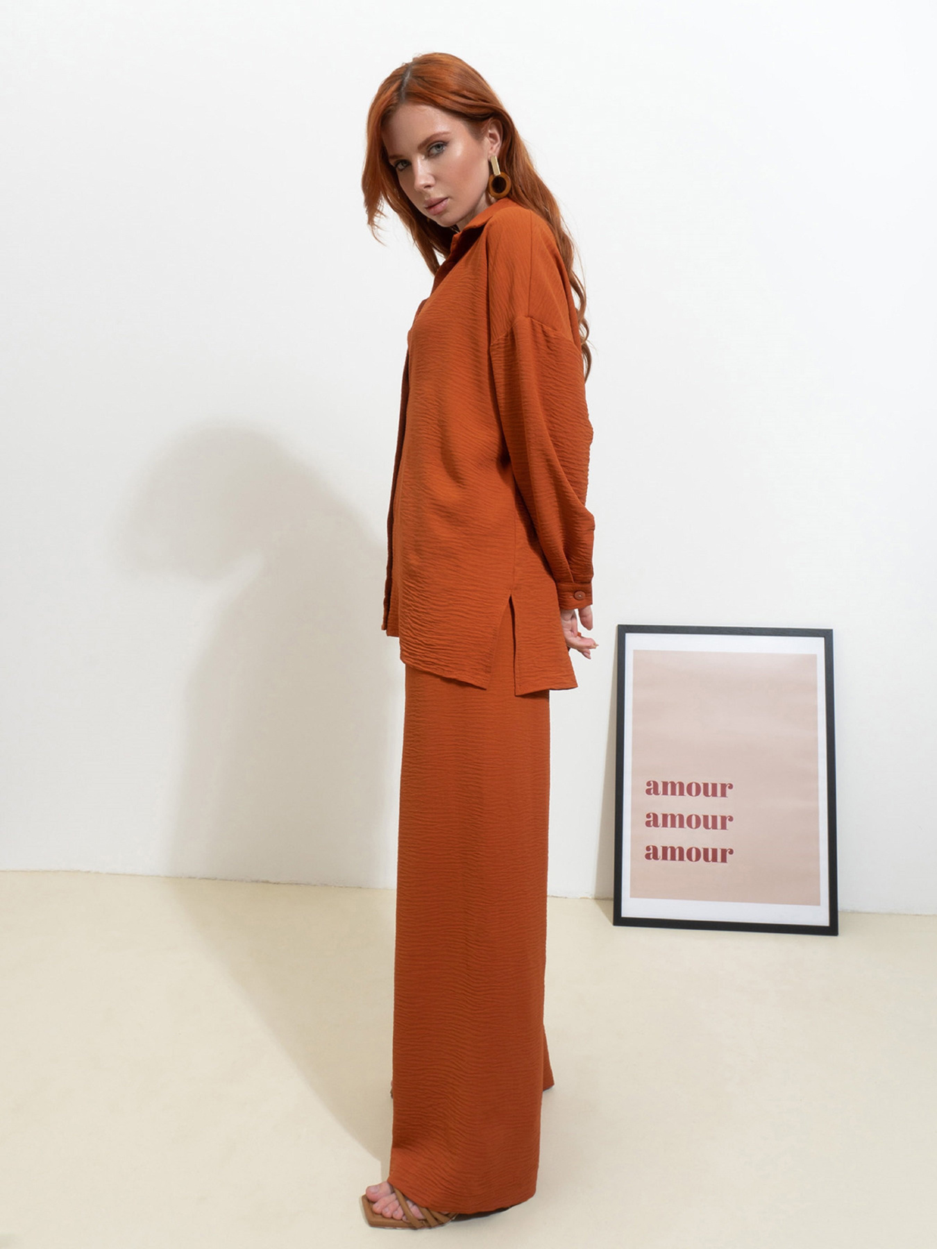 Костюм ISSA Plus модель 14530_терракотовый Фото