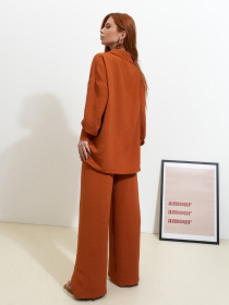 Костюм ISSA Plus модель 14530_терракотовый Фото