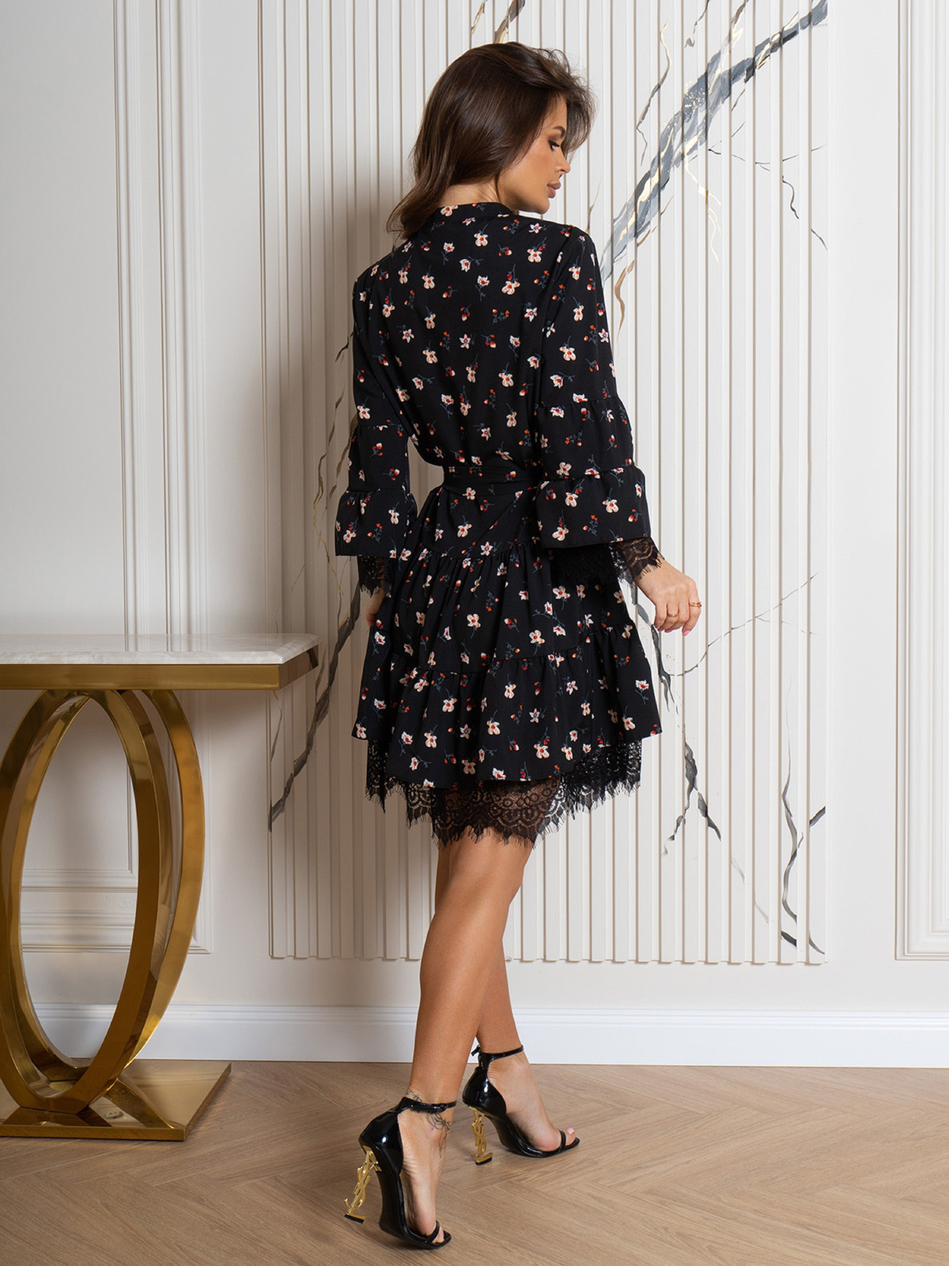 Сукня міні ISSA Plus модель SA-513_черный Фото