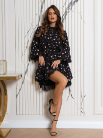 Сукня міні ISSA Plus модель SA-513_черный Фото