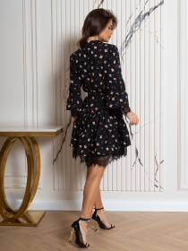 Сукня міні ISSA Plus модель SA-513_черный Фото