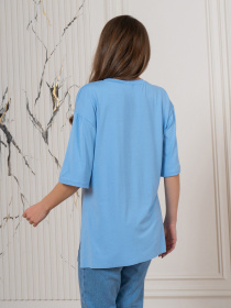 Футболка ISSA Plus модель 14546_голубой Футболка ISSA Plus модель 14546_голубой Фото