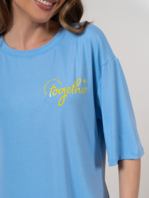 Футболка ISSA Plus модель 14546_голубой Футболка ISSA Plus модель 14546_голубой Фото