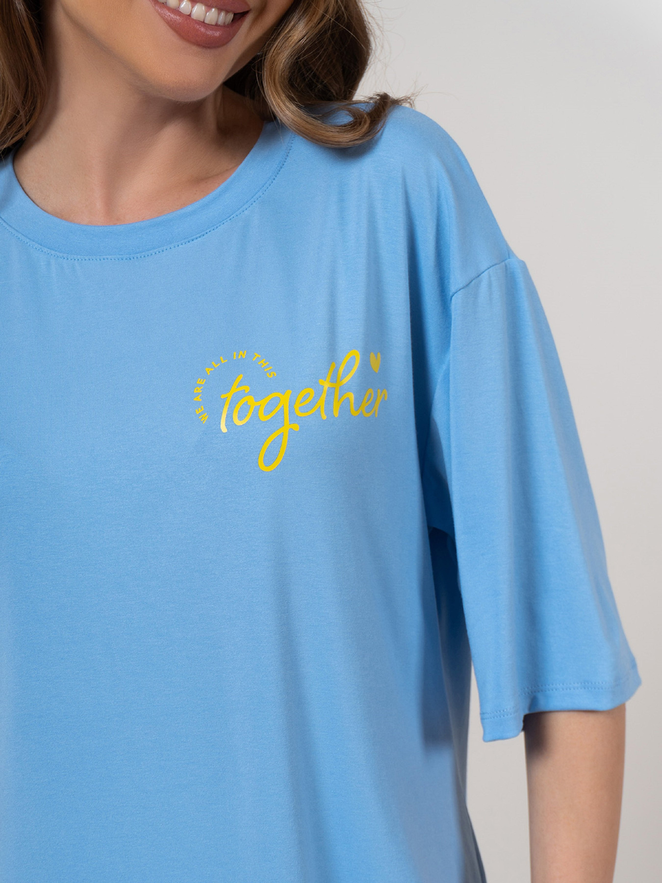 Футболка ISSA Plus модель 14546_голубой Футболка ISSA Plus модель 14546_голубой Фото