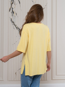 Футболка ISSA Plus модель 14546_желтый Футболка ISSA Plus модель 14546_желтый Фото