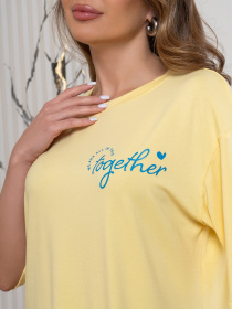 Футболка ISSA Plus модель 14546_желтый Футболка ISSA Plus модель 14546_желтый Фото