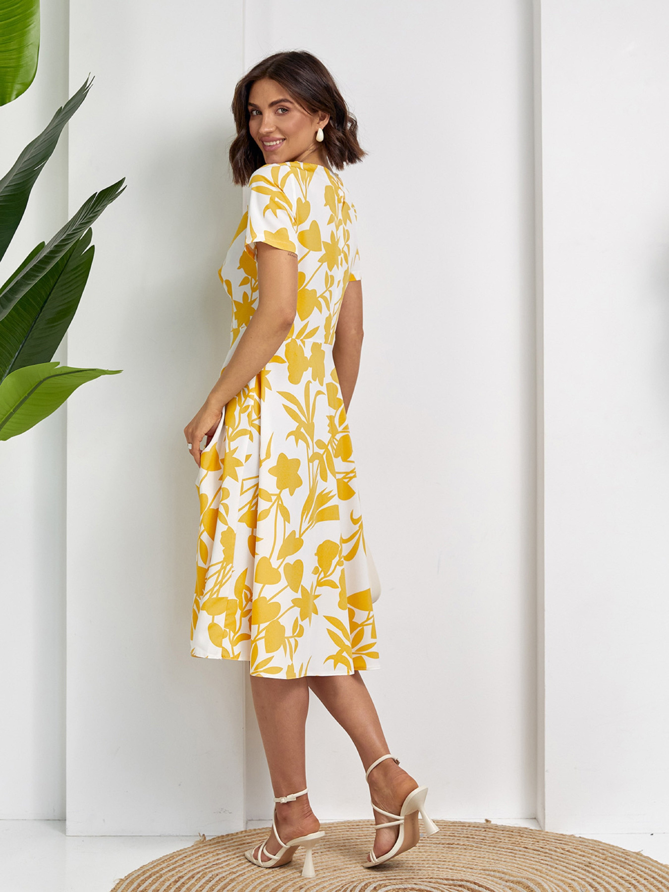 Платье миди ISSA Plus модель 14515_белый Фото