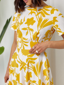 Платье миди ISSA Plus модель 14515_белый Фото