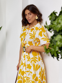 Сукня максі ISSA Plus модель 14525_молочный Фото