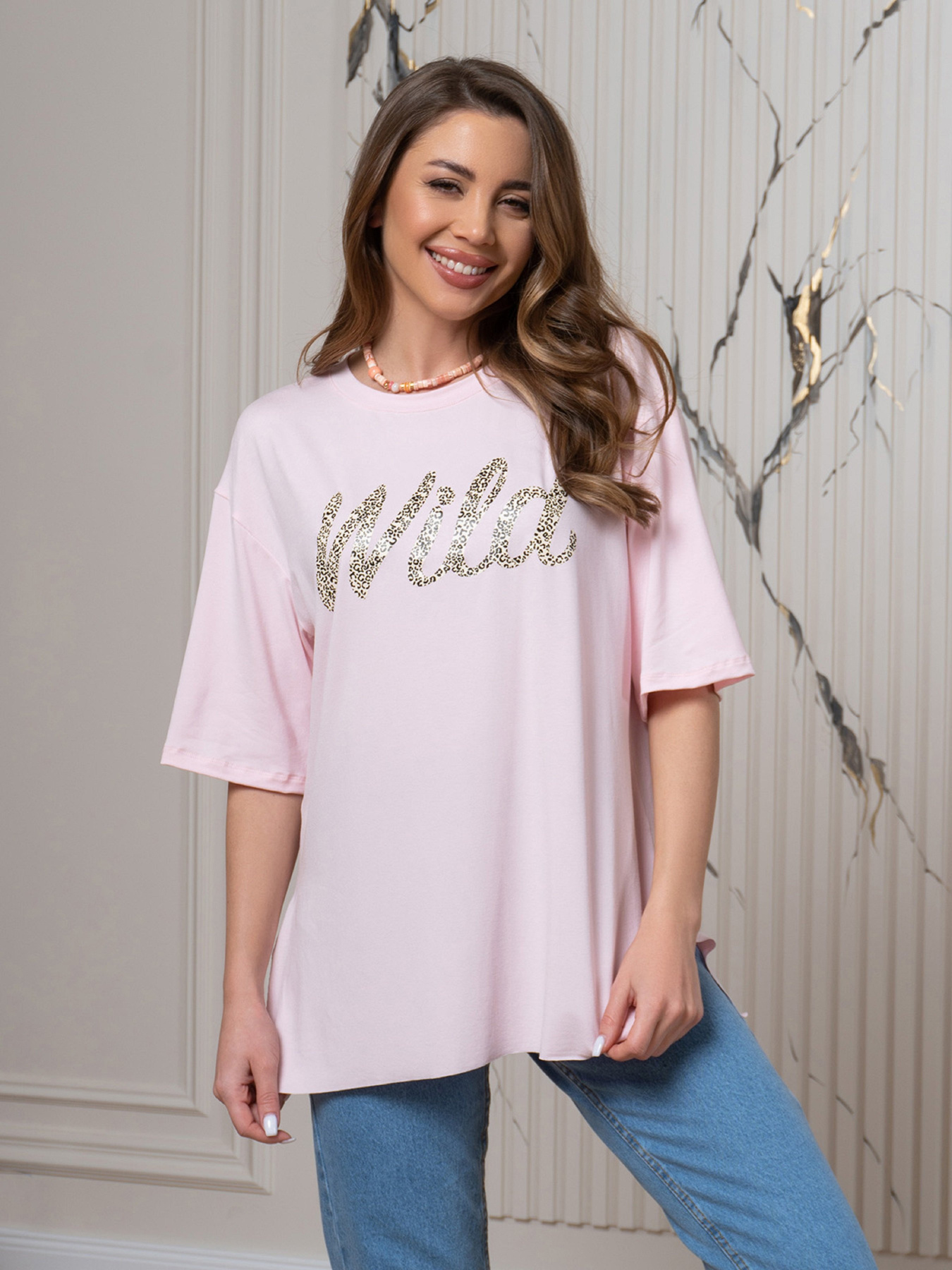 Футболка ISSA Plus модель 14547_розовый Фото