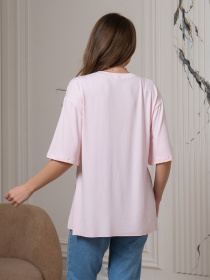 Футболка ISSA Plus модель 14547_розовый Фото