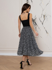 Юбка миди ISSA Plus модель 14550_черный Фото