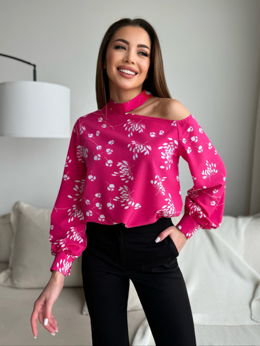 Блуза ISSA Plus модель SA-514_малиновый Фото