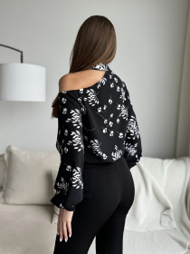 Блуза ISSA Plus модель SA-514_черный Фото