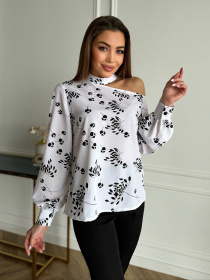 Блуза ISSA Plus модель SA-514_белый Фото