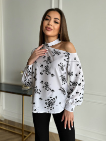 Блуза ISSA Plus модель SA-514_белый Фото