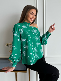 Блуза ISSA Plus модель SA-514_зеленый Фото