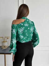 Блуза ISSA Plus модель SA-514_зеленый Фото